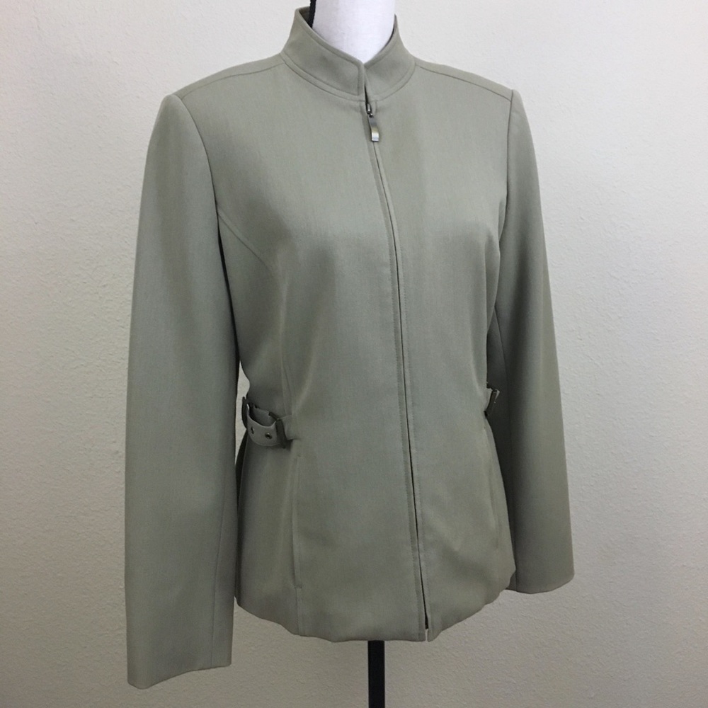 Rafaella Side Buckle Full Zip Jacket Sz 10